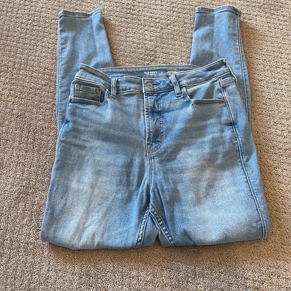 Old Navy Women's Light Blue Rockstar Super Skinny Jeans